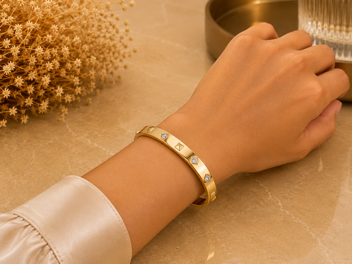 BRAZALETE ACERO DELGADO ELEGANTE