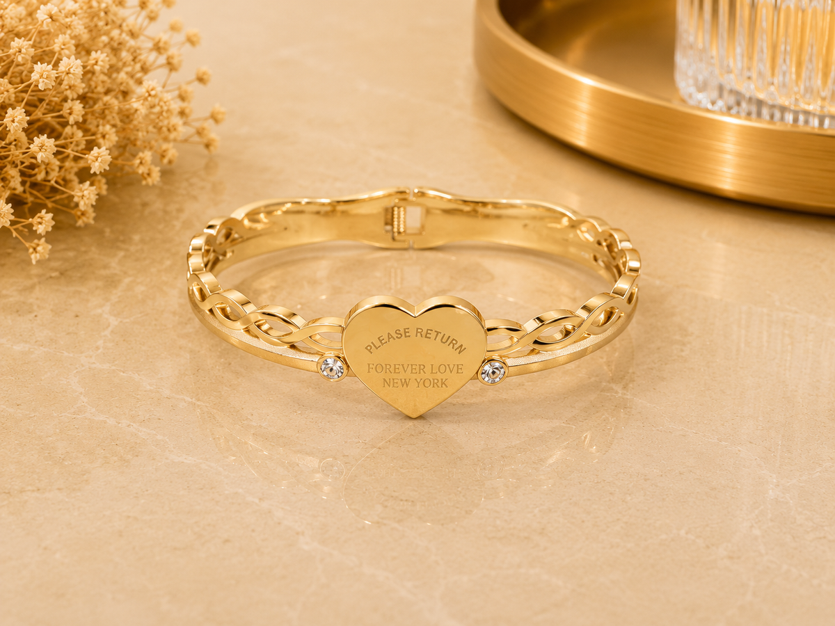 BRAZALETE ACERO DORADO