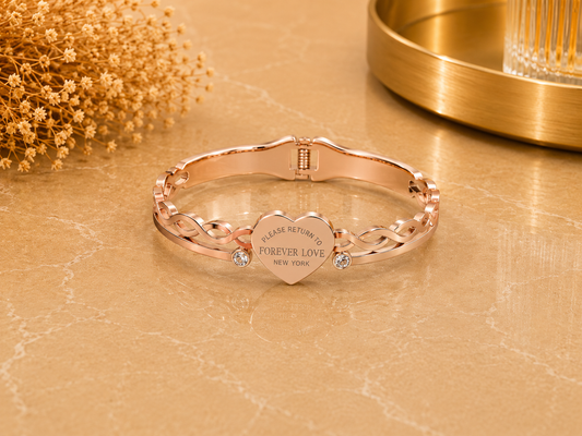 BRAZALETE HERMOSO ACERO CORAZON
