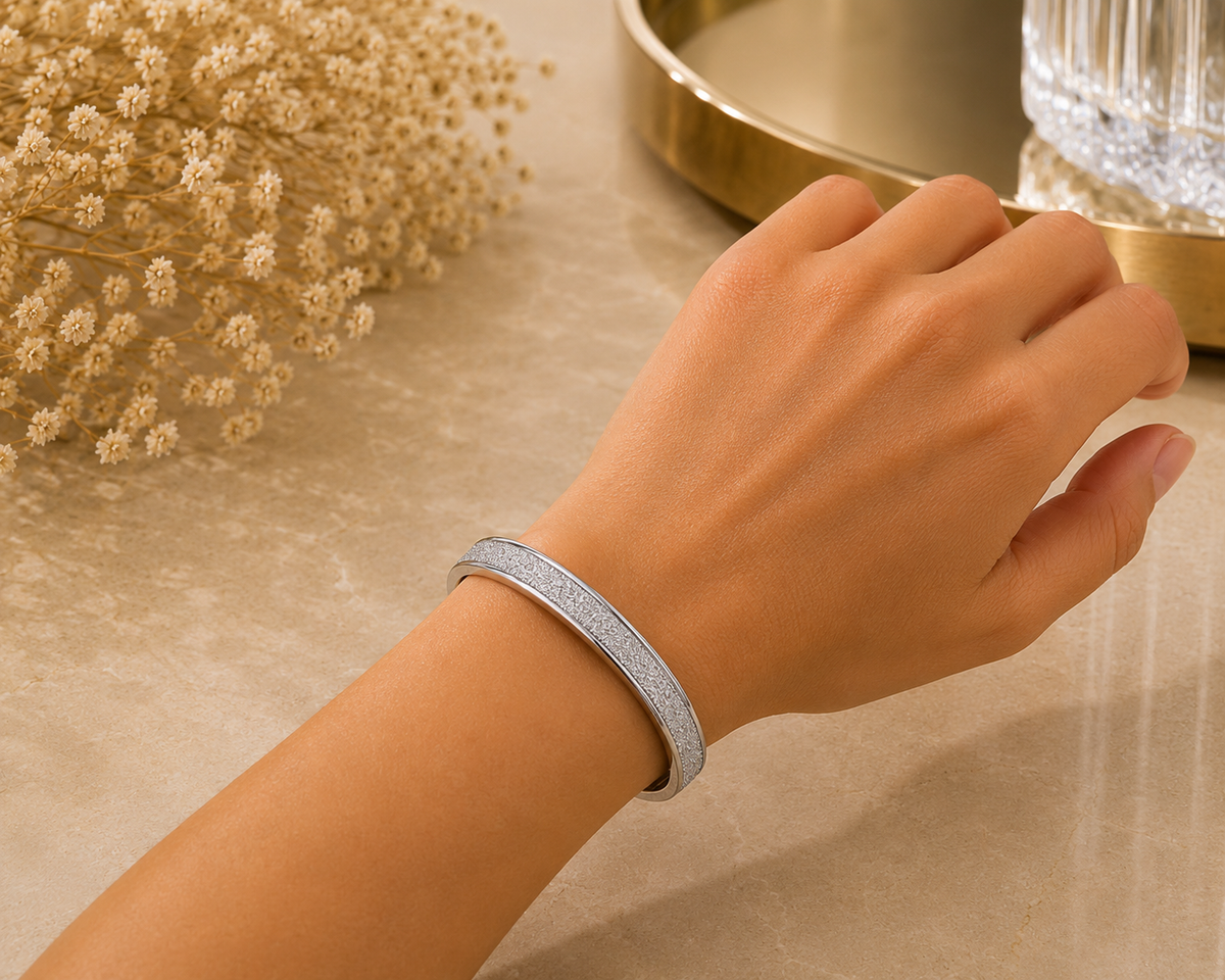BRAZALETE ACERO BRILLOS
