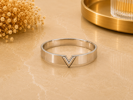 BRAZALETE ACERO PLATA