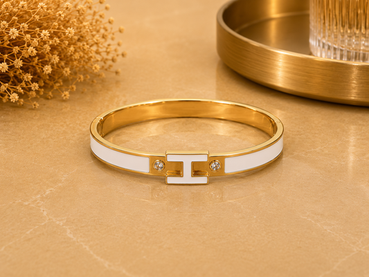 BRAZALETE ACERO H BLANCA