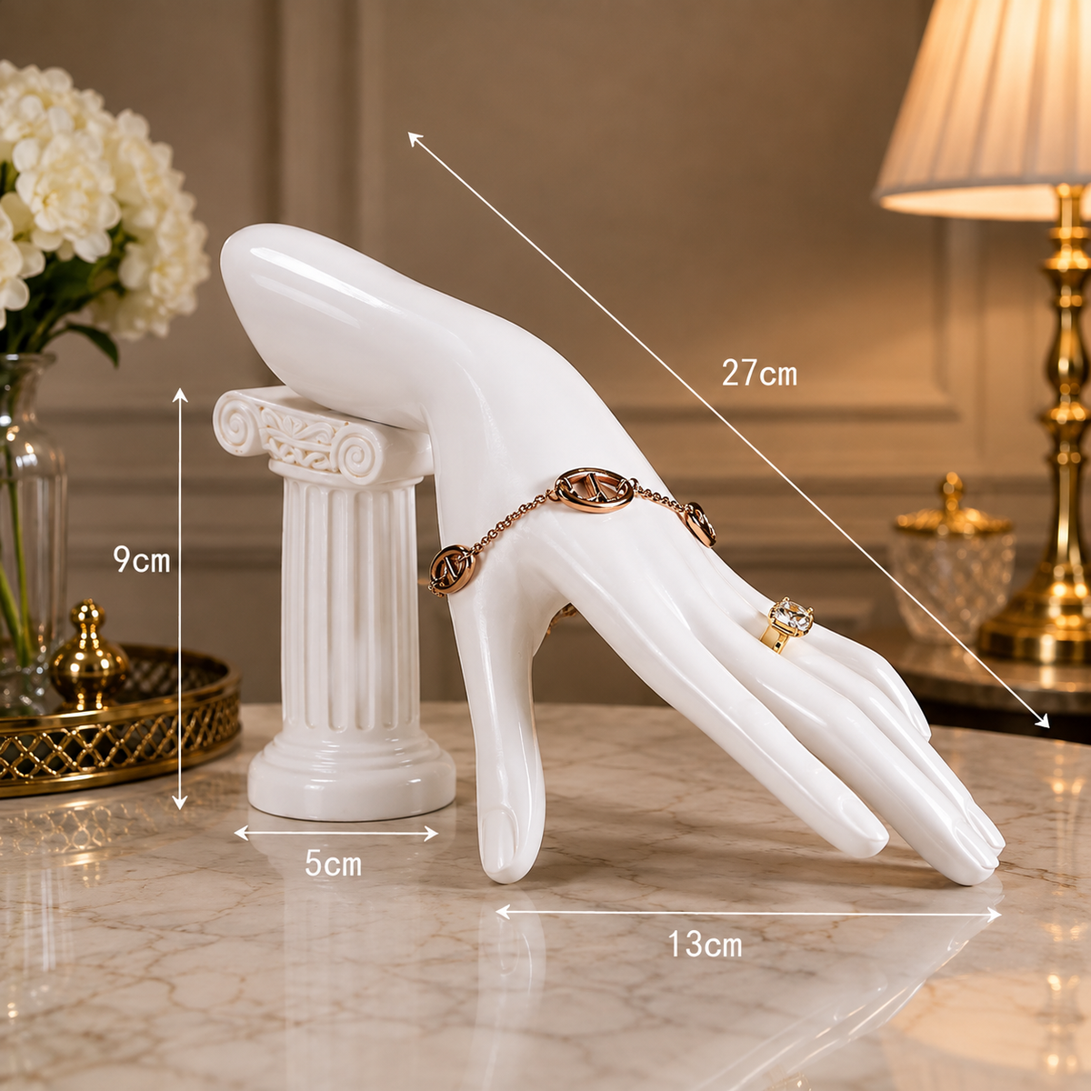 EXHIBIDOR DE ANILLOS Y PULSERAS DE RESINA