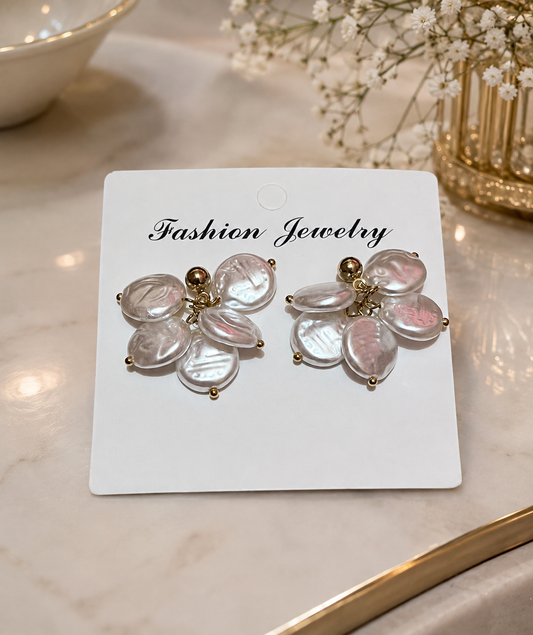 Aretes de fantasía con perlas barrocas