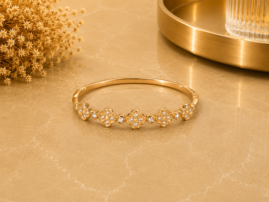 BRAZALETE ACERO ORO