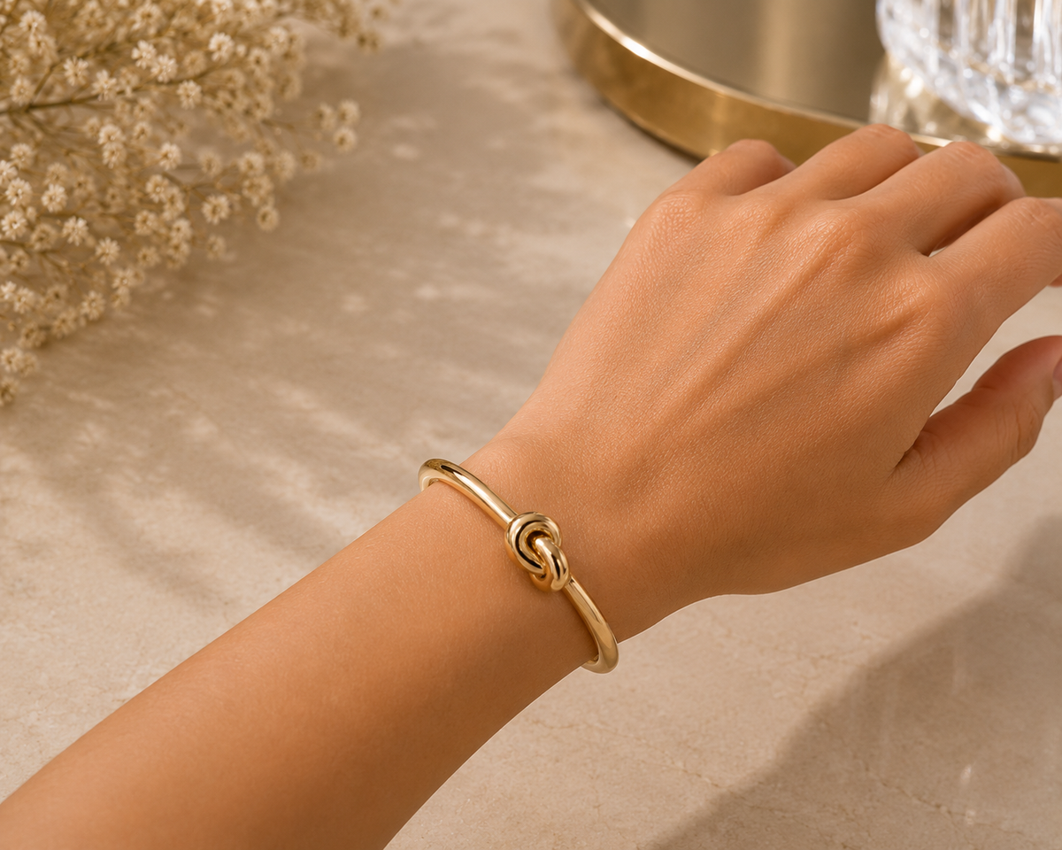 BRAZALETE ACERO NUDO D