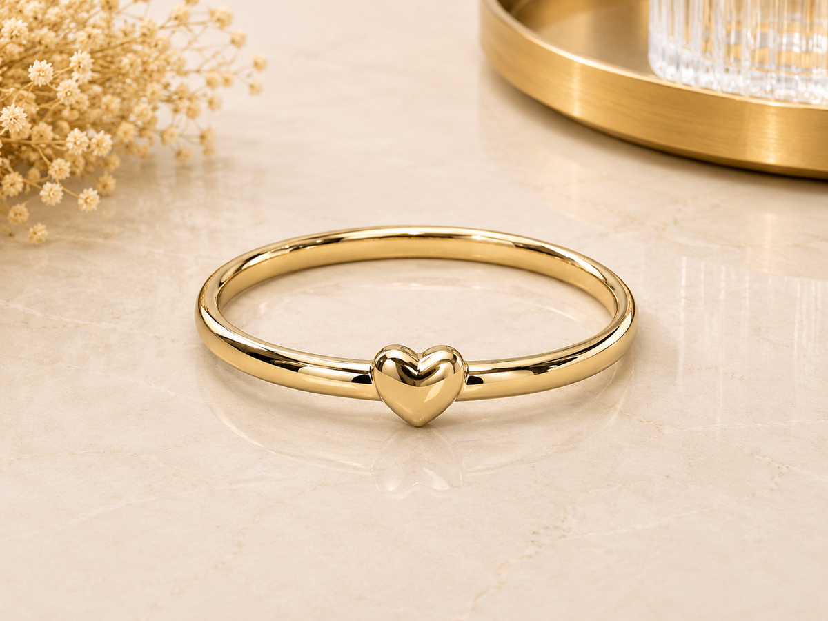 BRAZALETE ACERO CORAZON