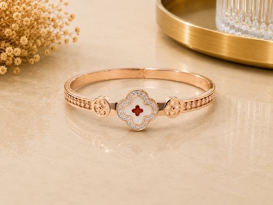 BRAZALETE ACERO BONITO FLOR