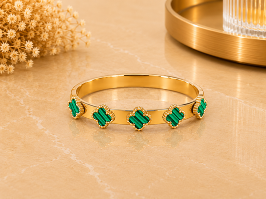BRAZALETE ACERO VERDE